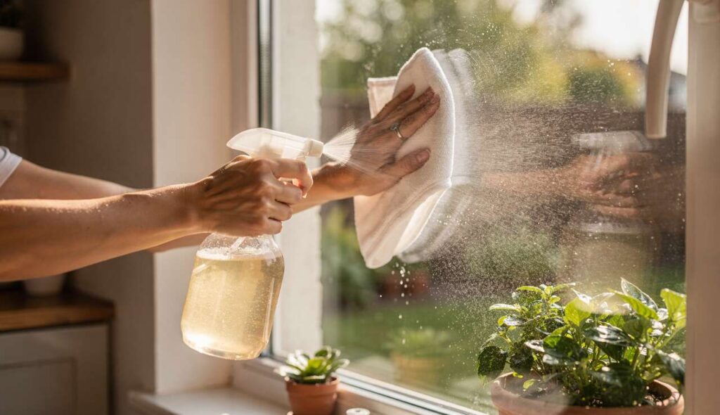 Niente lavavetri: per le mie finestre uso questo rimedio economico che funziona meglio