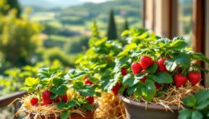 Fragole in vaso sul balcone: il trucco della pacciamatura con la paglia che triplica il raccolto secondo i vivaisti toscani