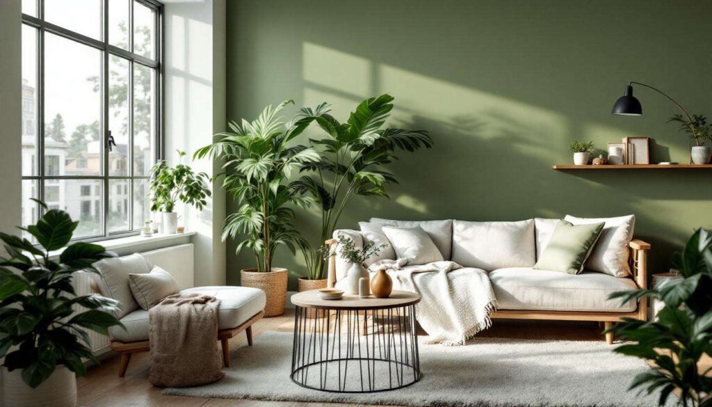 Il colore verde salvia sulle pareti del soggiorno: Pantone lo consiglia nel 2026 e i risultati in foto parlano chiaro