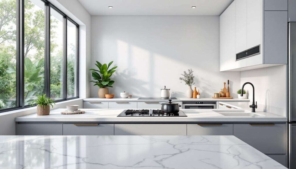 Cucina con piano in quarzo o ceramica nel 2026? La differenza di prezzo è minima ma la durata no…