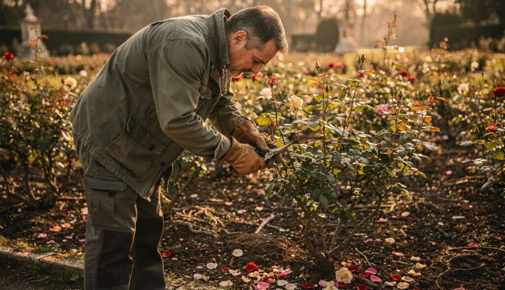 Potatura delle rose a marzo: il giardiniere di Villa Borghese spiega il taglio a 45 gradi che fa fiorire il doppio