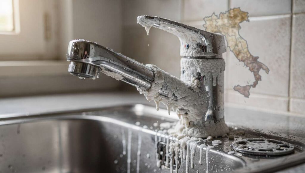 Acqua dura e calcare: le regioni italiane dove il problema è più grave secondo i dati ISPRA