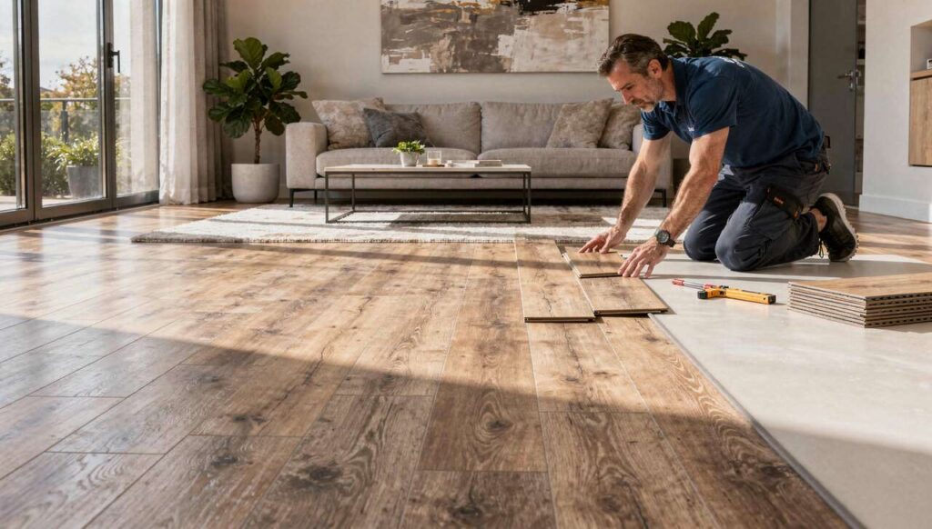 Pavimenti LVT click: perché i posatori consigliano sempre il materassino sottostante